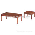 KL-VT7003 modern customized green material office furniture factory price wooden veneer coffee table